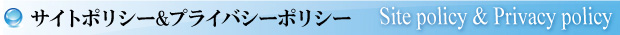 サイトポリシー